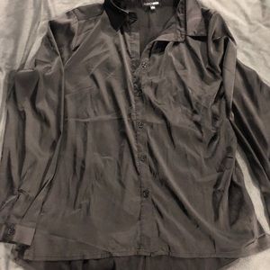 DONATED Fashion nova black silky top